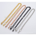 3mm 24" stainless steel floating charm locket necklace pendant chain, different color 316l stainless steel rolo chain